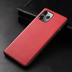 Coque Luxe Cuir Housse Etui R06 pour Apple iPhone 11 Pro Rouge