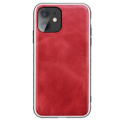 Coque Luxe Cuir Housse Etui R06 pour Apple iPhone 11 Rouge