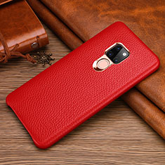 Coque Luxe Cuir Housse Etui R06 pour Huawei Mate 20 Rouge