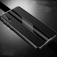 Coque Luxe Cuir Housse Etui R06 pour Huawei Nova 5 Noir