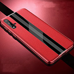 Coque Luxe Cuir Housse Etui R06 pour Huawei Nova 5 Pro Rouge