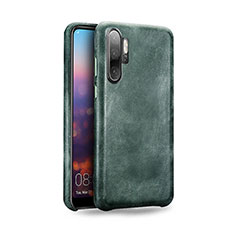 Coque Luxe Cuir Housse Etui R06 pour Huawei P30 Pro New Edition Vert