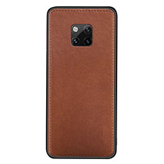 Coque Luxe Cuir Housse Etui R07 pour Huawei Mate 20 Pro Orange