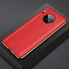 Coque Luxe Cuir Housse Etui R07 pour Huawei Mate 30 5G Rouge