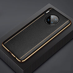 Coque Luxe Cuir Housse Etui R07 pour Huawei Mate 30 Pro 5G Noir