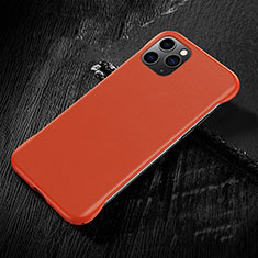 Coque Luxe Cuir Housse Etui R08 pour Apple iPhone 11 Pro Max Orange