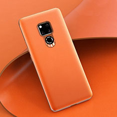 Coque Luxe Cuir Housse Etui R08 pour Huawei Mate 20 X 5G Orange