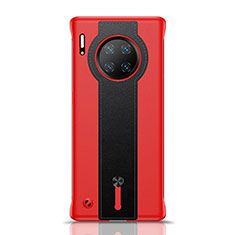 Coque Luxe Cuir Housse Etui R08 pour Huawei Mate 30 Pro Rouge et Noir