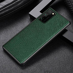 Coque Luxe Cuir Housse Etui R09 pour Huawei Honor V30 Pro 5G Vert
