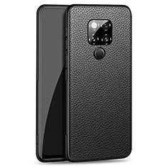 Coque Luxe Cuir Housse Etui R09 pour Huawei Mate 20 X 5G Noir