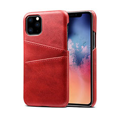 Coque Luxe Cuir Housse Etui R10 pour Apple iPhone 11 Pro Max Rouge