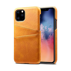 Coque Luxe Cuir Housse Etui R10 pour Apple iPhone 11 Pro Orange