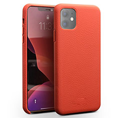 Coque Luxe Cuir Housse Etui S01 pour Apple iPhone 11 Rouge