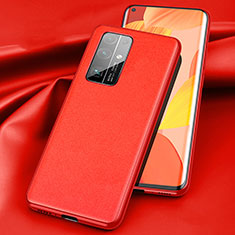 Coque Luxe Cuir Housse Etui S01 pour Huawei Honor 30 Rouge