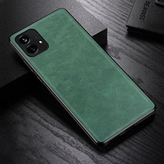 Coque Luxe Cuir Housse Etui S01 pour Nothing Phone 1 Vert