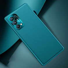 Coque Luxe Cuir Housse Etui S01 pour Oppo Find X3 Lite 5G Cyan