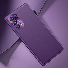 Coque Luxe Cuir Housse Etui S01 pour Oppo Find X3 Lite 5G Violet