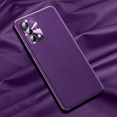 Coque Luxe Cuir Housse Etui S01 pour Oppo K9 5G Violet