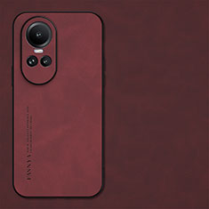 Coque Luxe Cuir Housse Etui S01 pour Oppo Reno10 5G Rouge