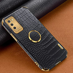Coque Luxe Cuir Housse Etui S01 pour Samsung Galaxy M02s Noir
