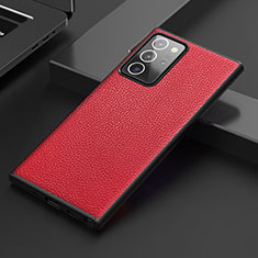 Coque Luxe Cuir Housse Etui S01 pour Samsung Galaxy Note 20 Ultra 5G Rouge