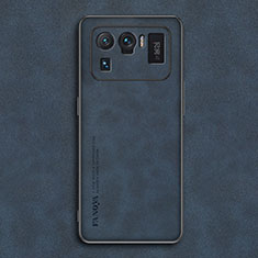 Coque Luxe Cuir Housse Etui S01 pour Xiaomi Mi 11 Ultra 5G Bleu