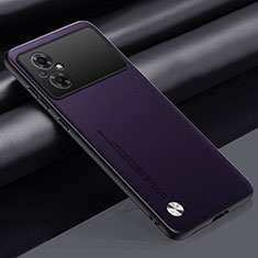Coque Luxe Cuir Housse Etui S01 pour Xiaomi Poco M5 4G Violet