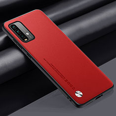 Coque Luxe Cuir Housse Etui S01 pour Xiaomi Redmi 9T 4G Rouge