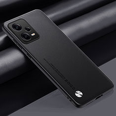 Coque Luxe Cuir Housse Etui S01 pour Xiaomi Redmi Note 12 Explorer Noir
