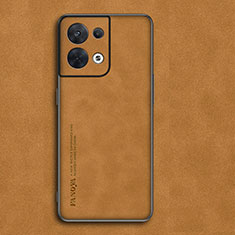Coque Luxe Cuir Housse Etui S01 pour Xiaomi Redmi Note 13 Pro 5G Orange