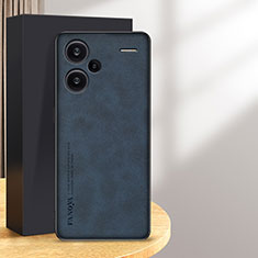 Coque Luxe Cuir Housse Etui S01 pour Xiaomi Redmi Note 13 Pro+ Plus 5G Bleu