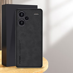 Coque Luxe Cuir Housse Etui S01 pour Xiaomi Redmi Note 13 Pro+ Plus 5G Noir