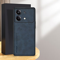 Coque Luxe Cuir Housse Etui S01 pour Xiaomi Redmi Note 13R Pro 5G Bleu