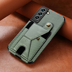 Coque Luxe Cuir Housse Etui S01D pour Samsung Galaxy S23 5G Vert