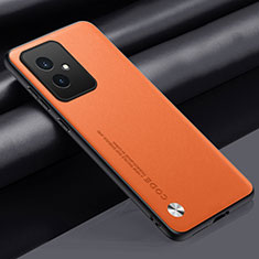Coque Luxe Cuir Housse Etui S02 pour Huawei Honor 100 5G Orange