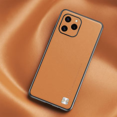 Coque Luxe Cuir Housse Etui S02 pour Huawei Honor 60 SE 5G Orange