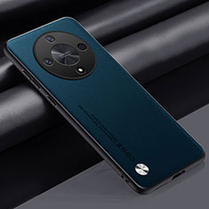 Coque Luxe Cuir Housse Etui S02 pour Huawei Honor Magic6 Lite 5G Bleu