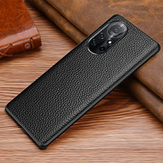 Coque Luxe Cuir Housse Etui S02 pour Huawei Nova 8 Pro 5G Noir