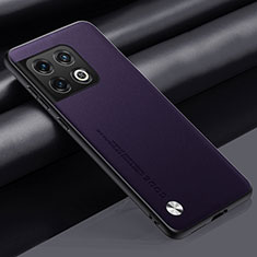 Coque Luxe Cuir Housse Etui S02 pour OnePlus 10 Pro 5G Violet