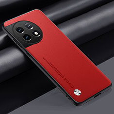 Coque Luxe Cuir Housse Etui S02 pour OnePlus 11 5G Rouge