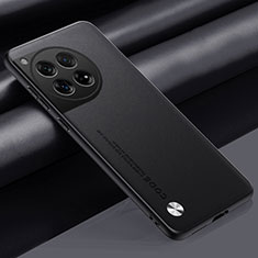 Coque Luxe Cuir Housse Etui S02 pour OnePlus 12R 5G Noir