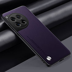 Coque Luxe Cuir Housse Etui S02 pour OnePlus 12R 5G Violet