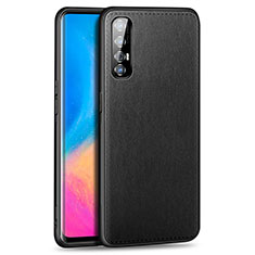 Coque Luxe Cuir Housse Etui S02 pour Oppo Find X2 Neo Noir