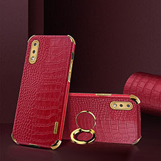 Coque Luxe Cuir Housse Etui S02 pour Samsung Galaxy M02 Rouge