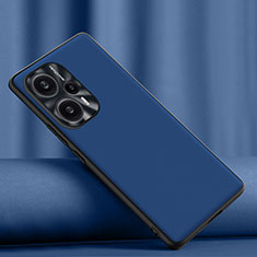 Coque Luxe Cuir Housse Etui S02 pour Xiaomi Poco F5 5G Bleu