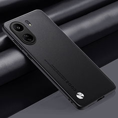 Coque Luxe Cuir Housse Etui S02 pour Xiaomi Redmi 13C Noir