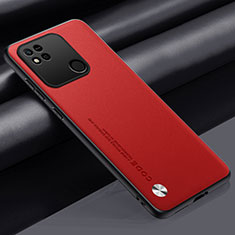 Coque Luxe Cuir Housse Etui S02 pour Xiaomi Redmi 9C NFC Rouge