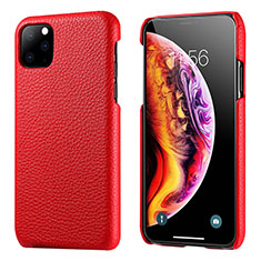 Coque Luxe Cuir Housse Etui S03 pour Apple iPhone 11 Pro Rouge
