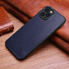 Coque Luxe Cuir Housse Etui S03 pour Apple iPhone 13 Pro Bleu