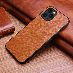 Coque Luxe Cuir Housse Etui S03 pour Apple iPhone 13 Pro Marron